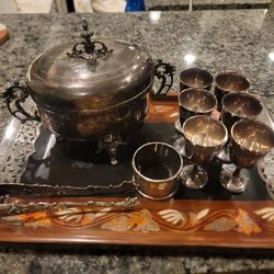 Silverplate serving tray