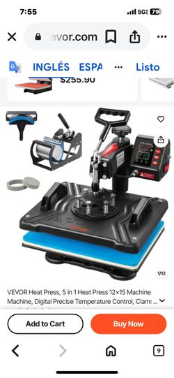 5in1 Heat press machine