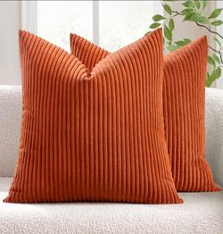 PAR DE COJINES DE PANA/SET OF 2 SOFT CONDUROY CUSHIONS