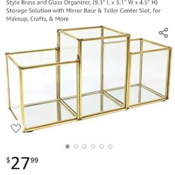 Isaac Jacobs - 3 Compartment Make-up Brush Holder