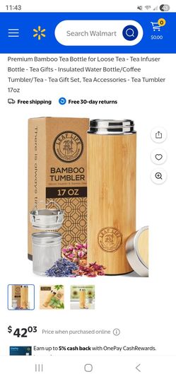 NEW LEAF LIFE 17OZ BAMBOO TUMBLER