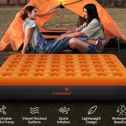 Queen Air Mattress with Built-in USB Rechargeable Pump