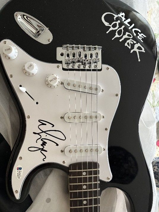 Signed Alice Cooper Guitar
