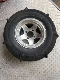 Yamaha rhino Lumber Jack sand paddles  on Aluminum Wheel