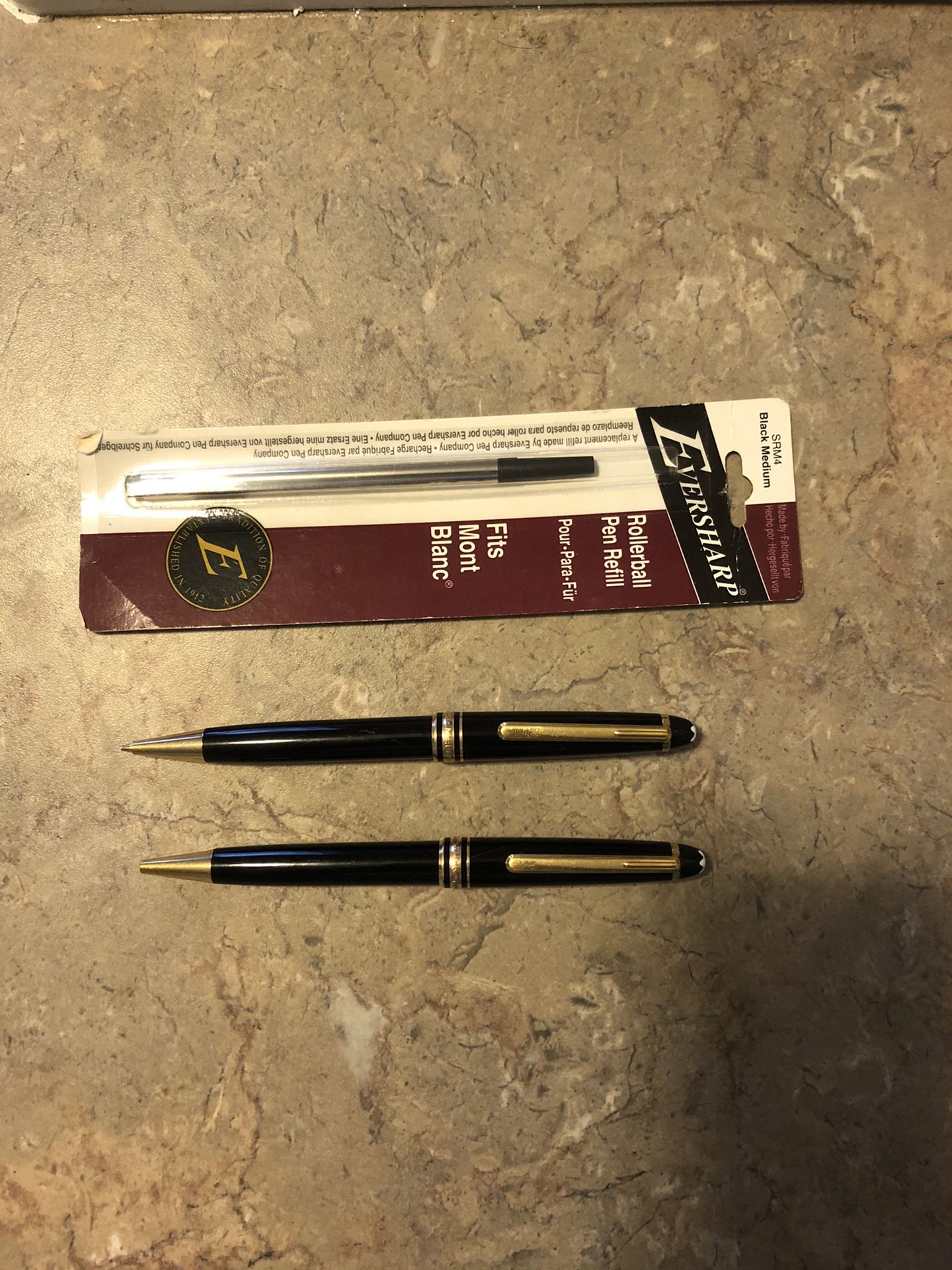 Mont Blanc pen and pencil set