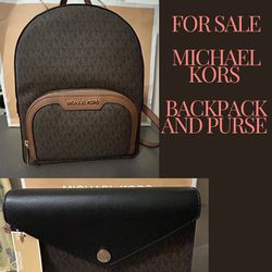 Michael Kors Backpack And Purse