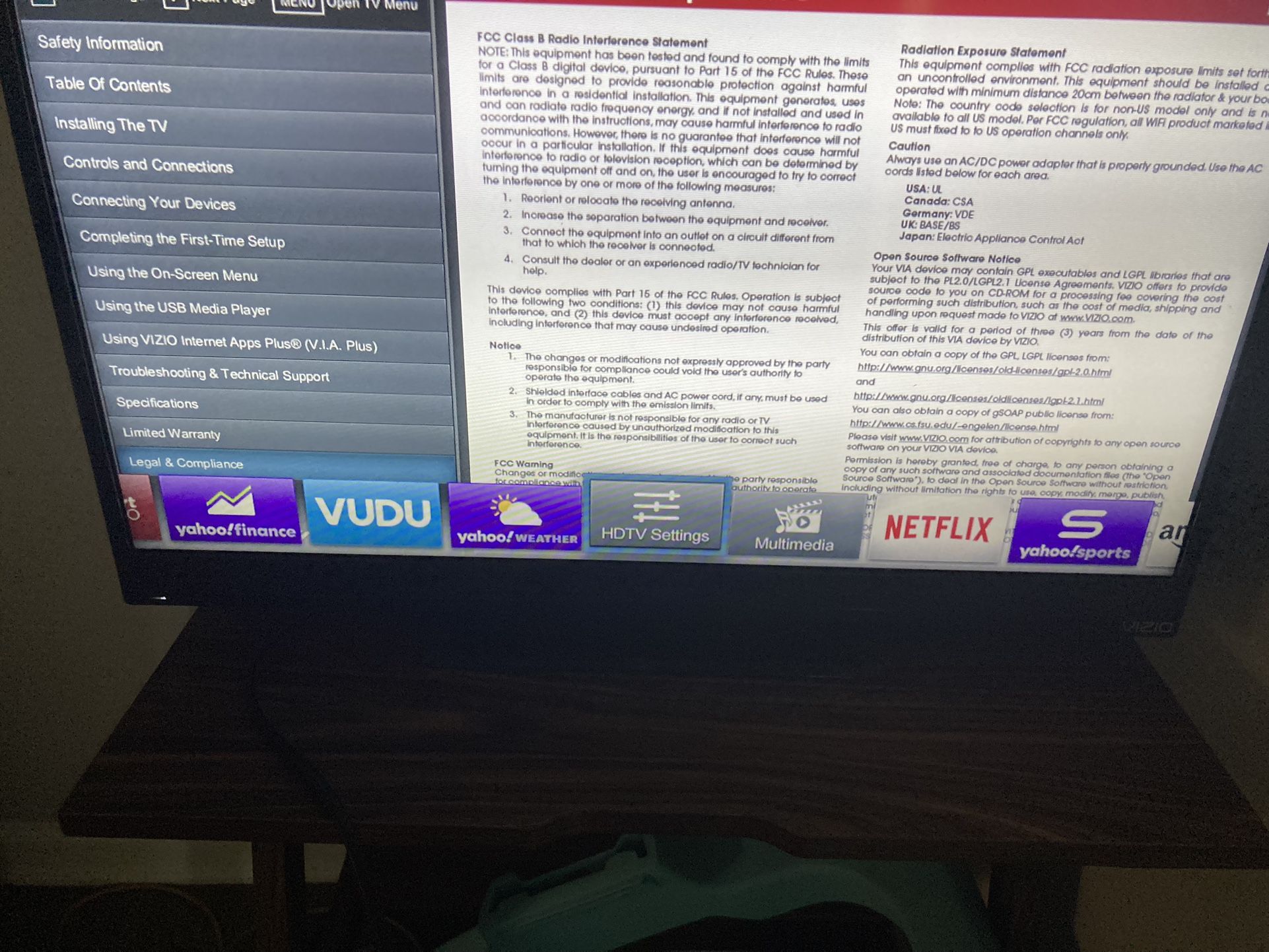 Vizio HDTV