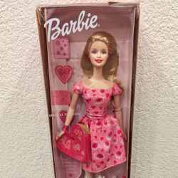 Valentine Wishes Barbie Doll Special Edition 2001 NIB 50879 Vintage Mattel Blonde