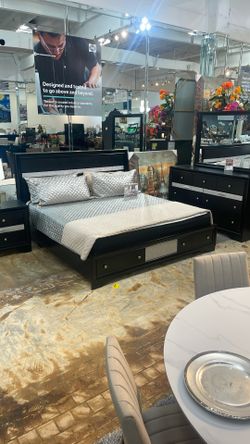 king  storage bed set  