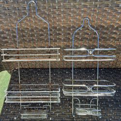 2 Bathroom Shower Organizers & Toilet Paper Holder Satin Nickel ❗️Firm Price❗️