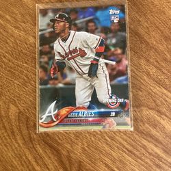 Ozzie Albies Topps 2018 Rookie Card #13 Opening Day