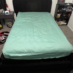 Like New Full Size Bed Frame + Bed 