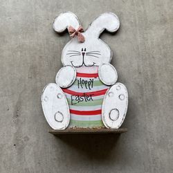 Hoppy Easter Decoration Home Decor Bunny Rustic