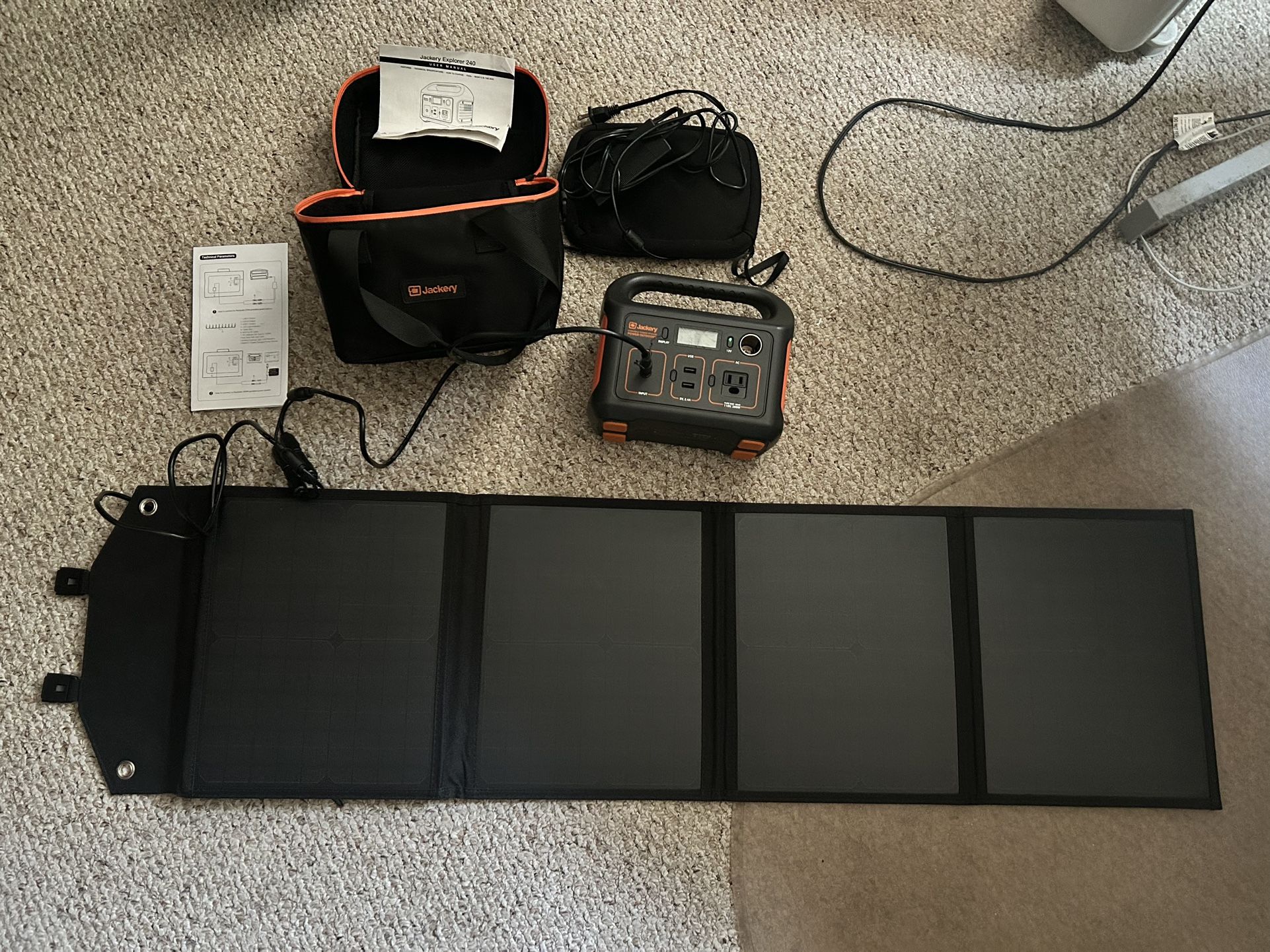 Jackery Portable Power station W Optional Solar Panel Charger