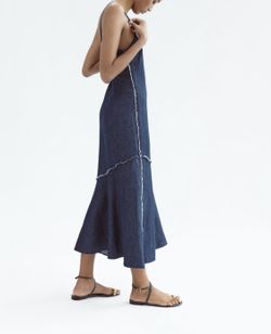 blue spaghetti strap dress zara Zara Light Blue Spaghetti Strap Polka Dot Maxi Dress