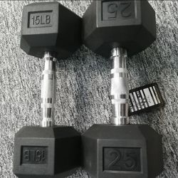 Everything From 5-50lb Dumbells