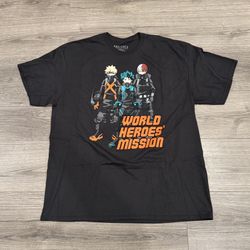 My Hero Academia World Hero’s Mission Tee Men’s Size Extra Large