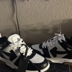 OFF WHITE SHOES BLACK AND WHITE