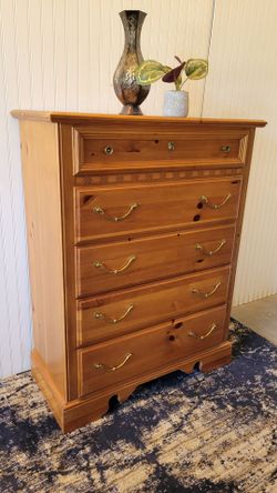 WOODEN TALL DRESSER