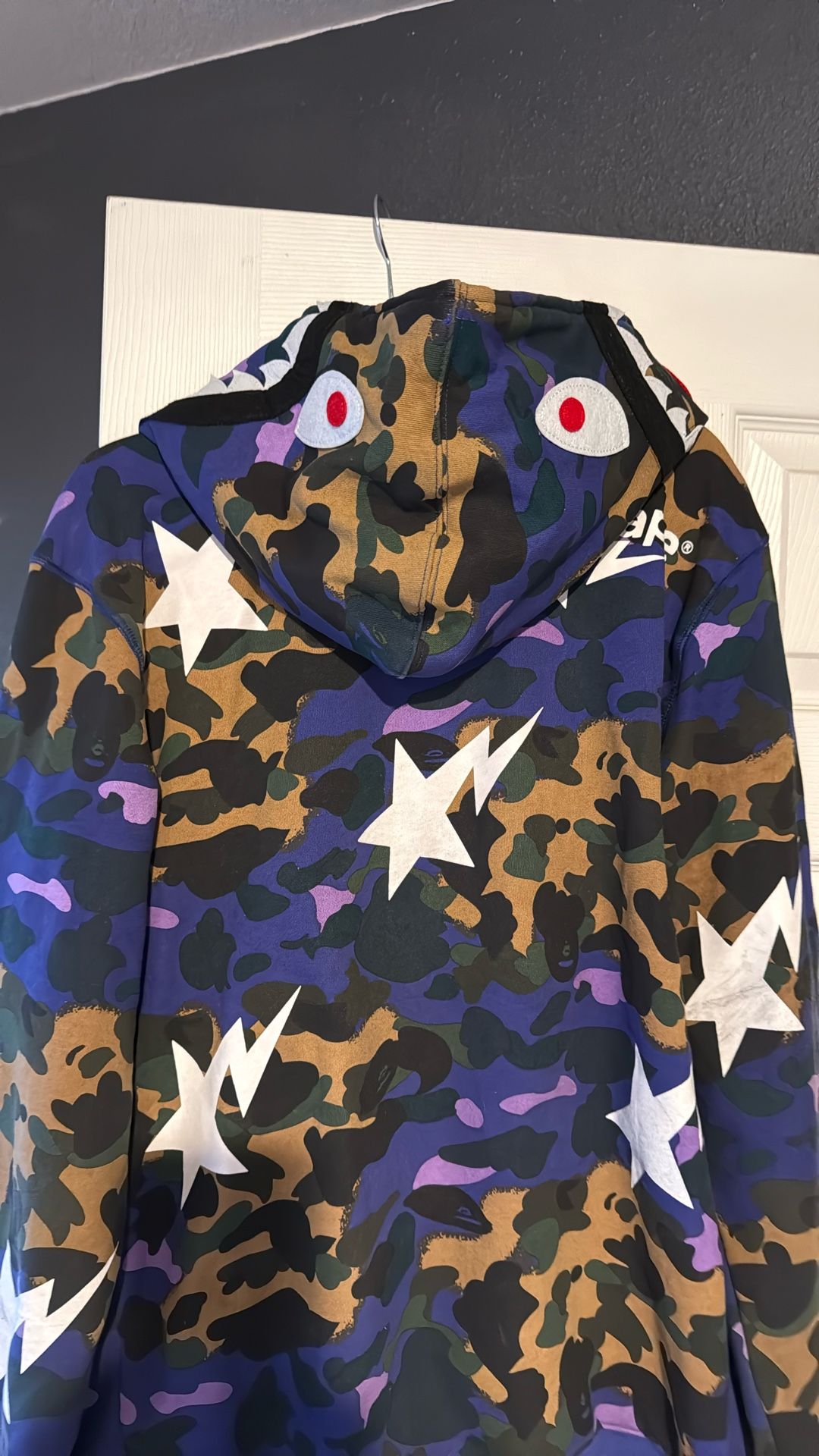 Bape FAKE Zip Up Hoodie Size XL