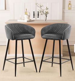 Gray Counter Height Bar Stools Set Of 2
