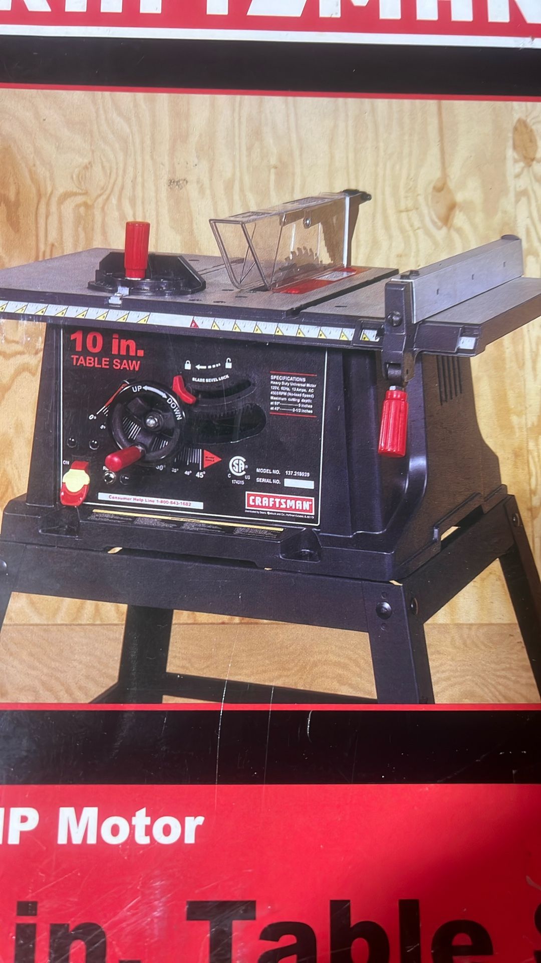 UNOPENED BOX Craftsman 10” Table Saw - NEW