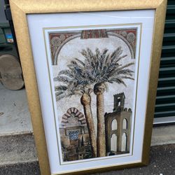 Royal Palm Tree Framed Picture