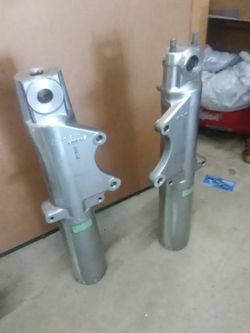 Harley Davidson mid 90' 3/4" axle 41mm tube Bagger dual disc legs