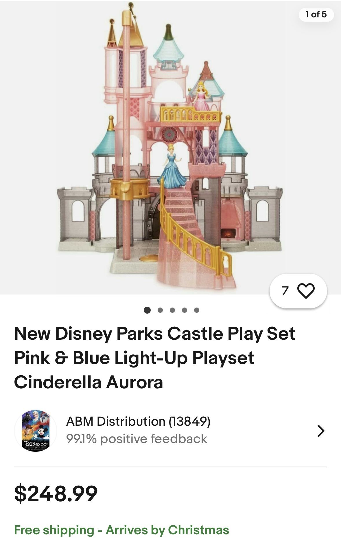Disney Parks Castle Play Set Collectible pink And Blue Light Up, Disney Princesses And My Little Pony Figurines