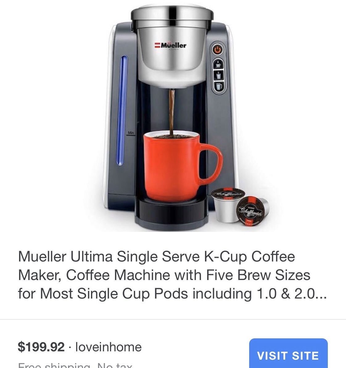 Coffee maker mueller