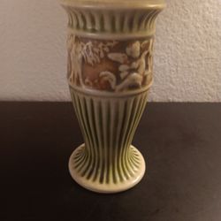 EXTREMELY RARE Antique Circa 1915 Roseville Pottery Donatello 6" Bud Vase.
