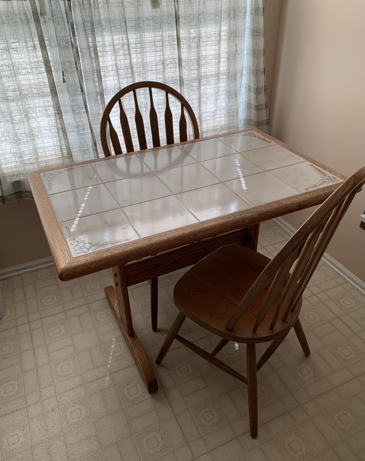 Two seater ceramic kitchen table