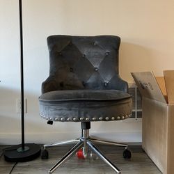 Gray Swivel Office Chair