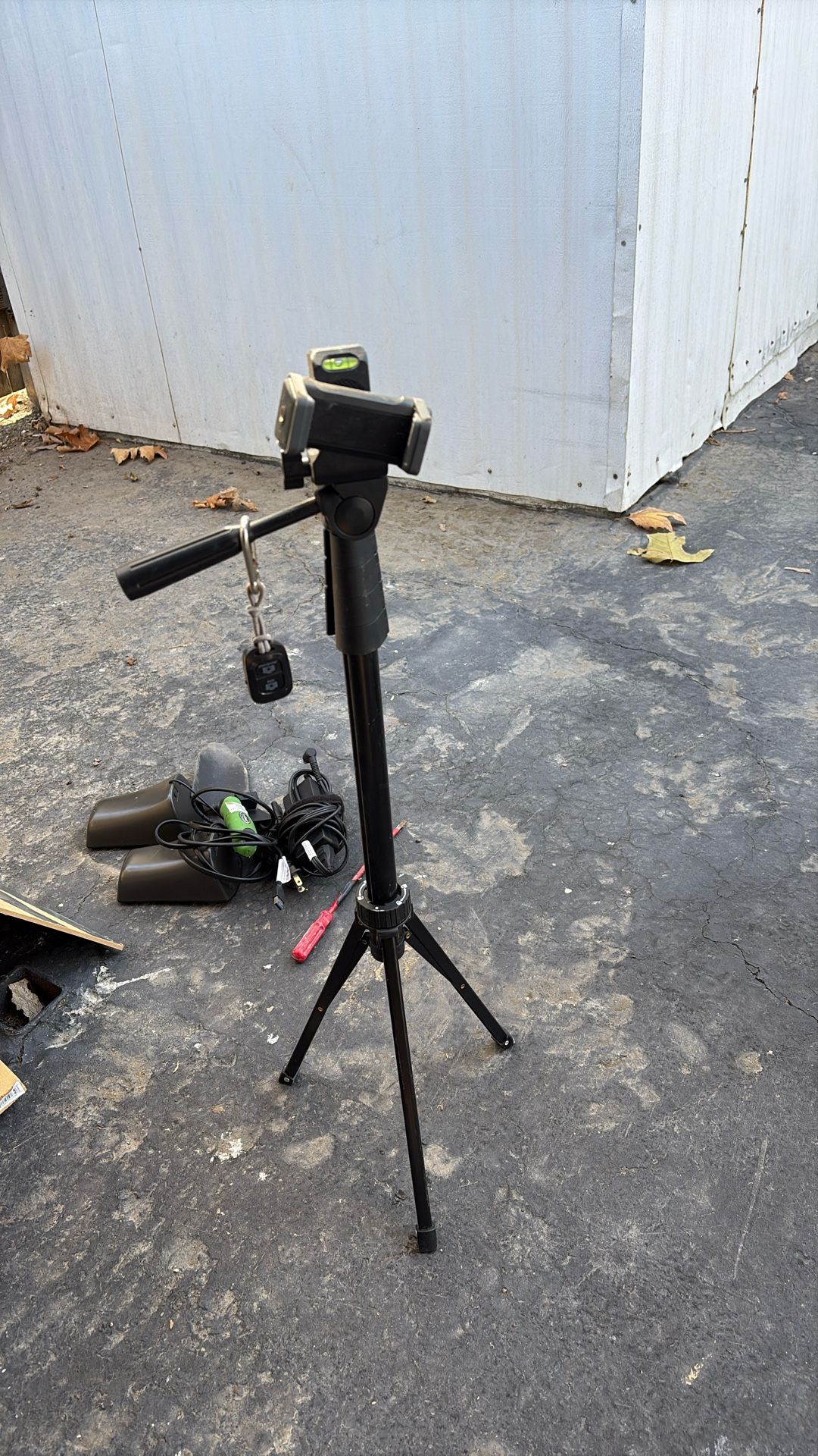 Tripod With Adjustable Phone / Camera Holder W/ Blue Tooth Remote