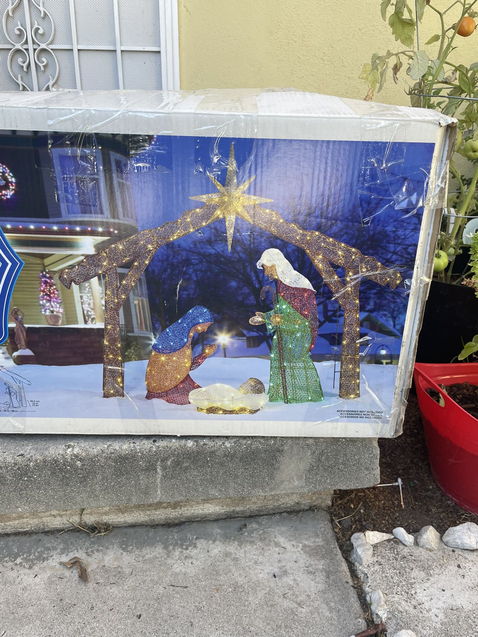 Nativity Outdoor Decoration With Lights $45