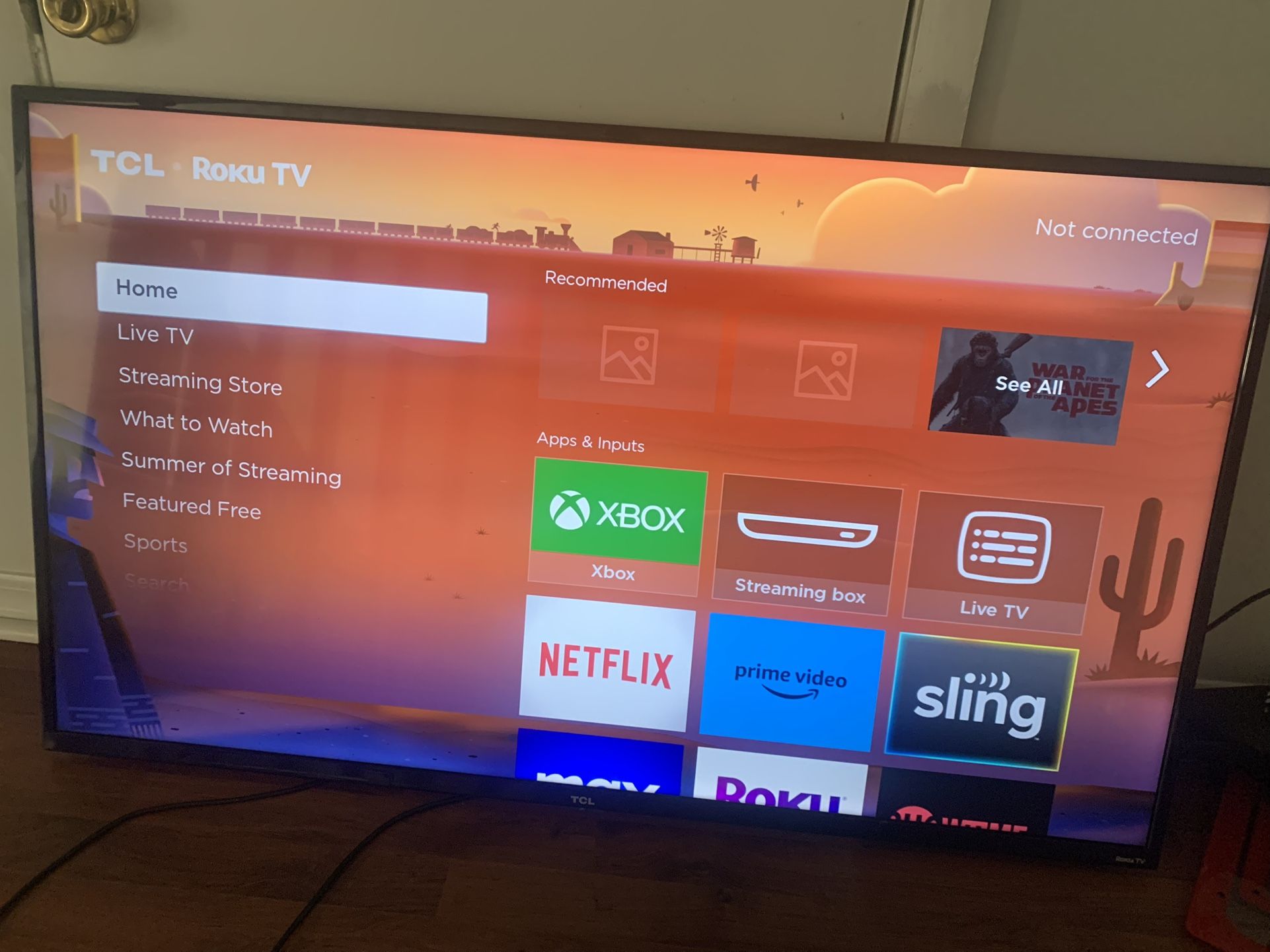 TV  50” TCL 