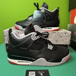 Air Jordan 4 Retro “Bred Reimagined” VNDS Size 12 OG ALL FV5029-006