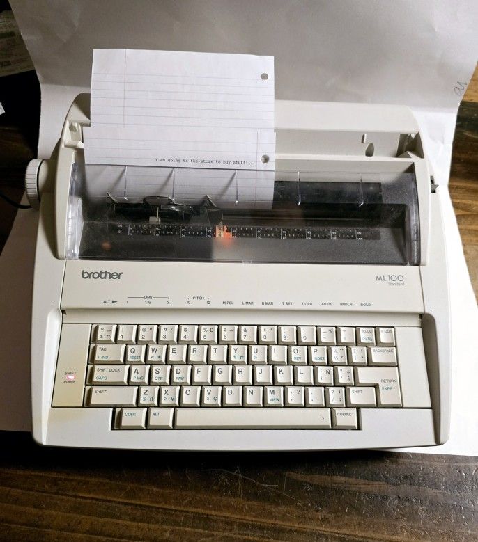 Brother ML100 Standard Mechanical Electric Typewriter