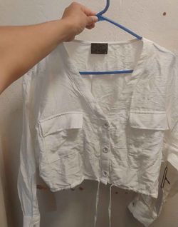 Women's long sleeve crop top