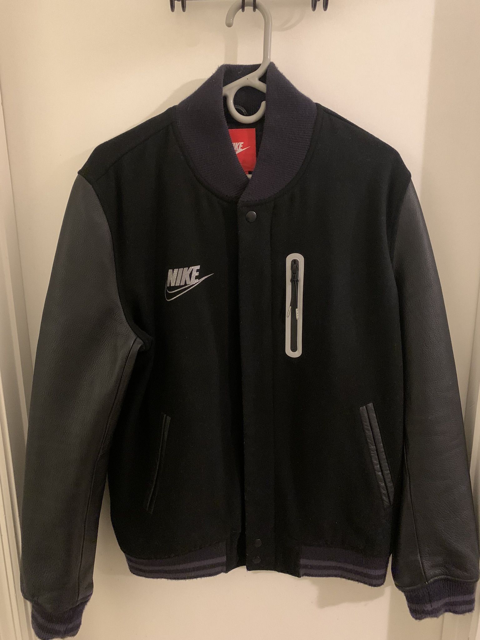 Nike Leather Bomber Jacket
