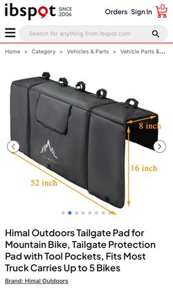 Truck tailgate bike carrier/ protector