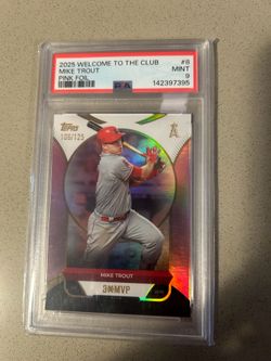 Mike trout pink foil psa 9 /125