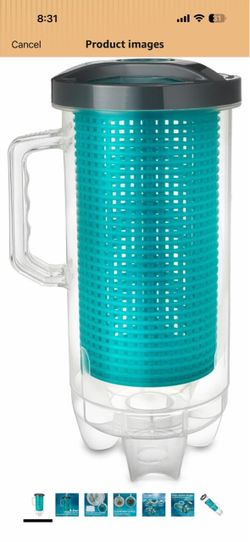 XtremepowerUS Heavy Duty in-line Pool Leaf Canister with Large Mesh Basket & (6PCS) Mesh Bag, Fits 1-1/2” Swimming Pool Cleaner Vacuum Hose 45 20$