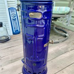 Vintage Cobalt Blue Humphrey Tank Heater 