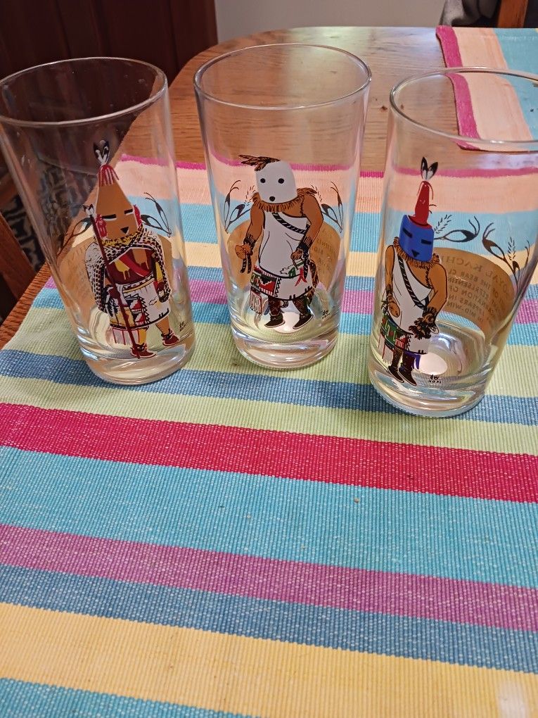 Vintage Kachina Glasses