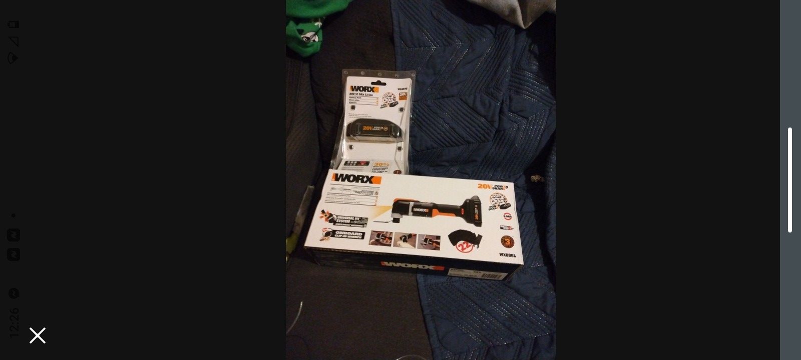 Worx Cordless 20v Multi-tool With Extra Batterie
