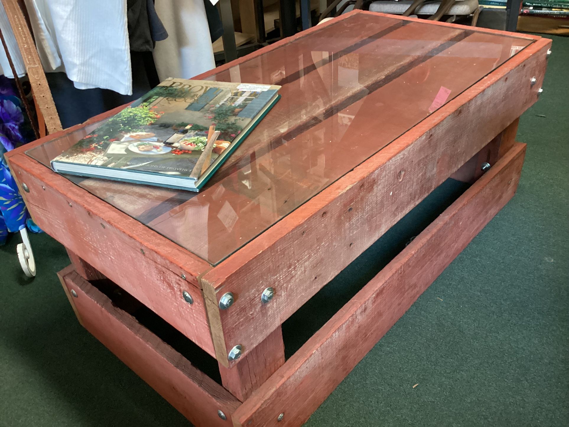 Rustic Barn Wood End / Coffee Table 42x22x17”H
