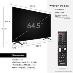 65" Samsung 4k LED Smart TV (Used)