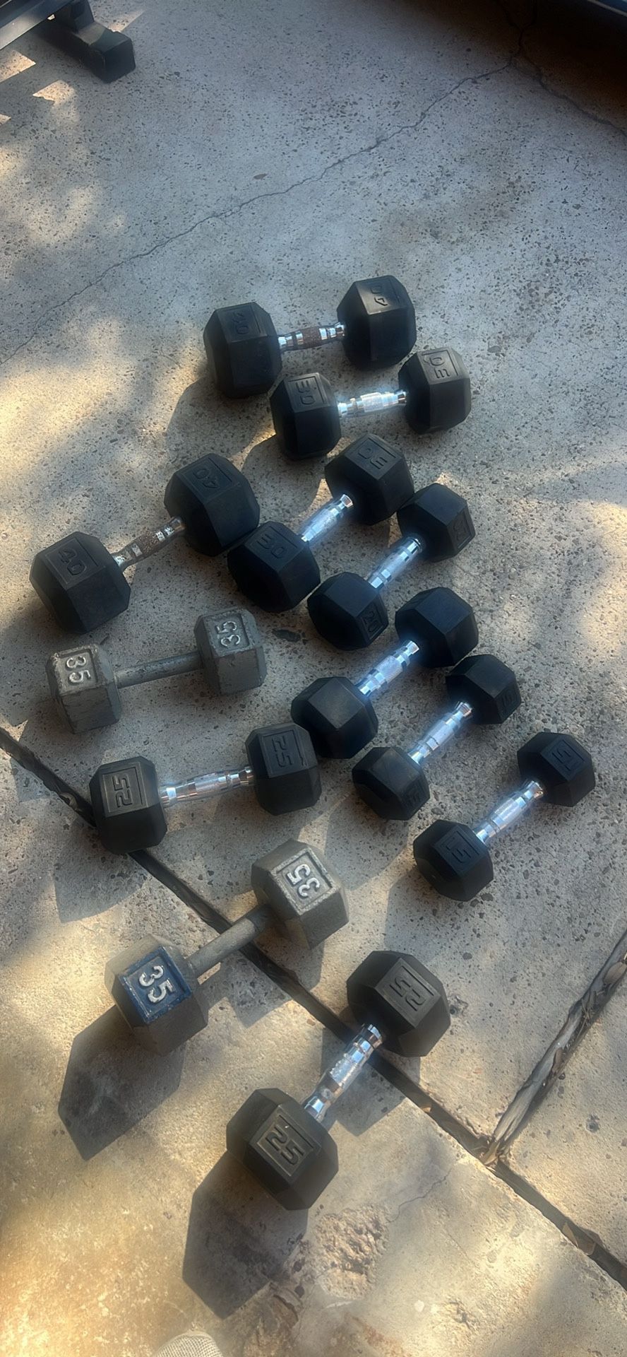 Dumbbell Set With Rack