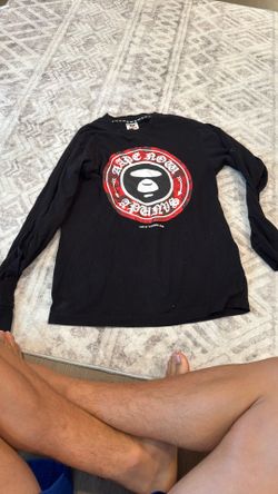 AAPE by A Bathing Ape Black long-sleeved t-shirt.